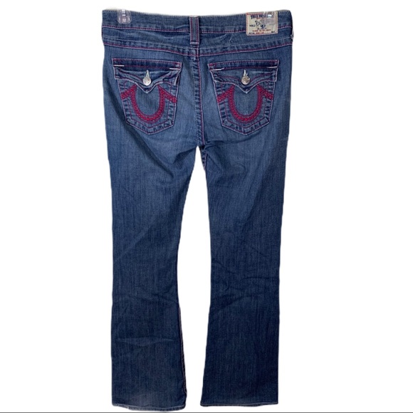 True Religion Jeans True Religion Boot Cut Jeans W Pink Stitching